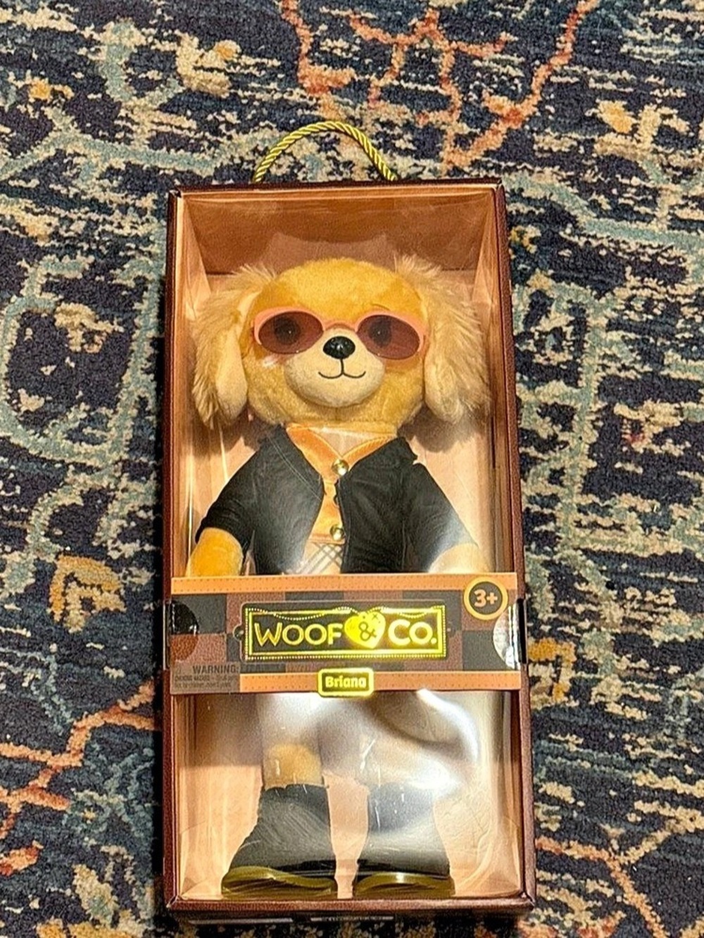 Woof & Co. Briana The Poseable Plush Golden Retriever. Plush Golden Retriever